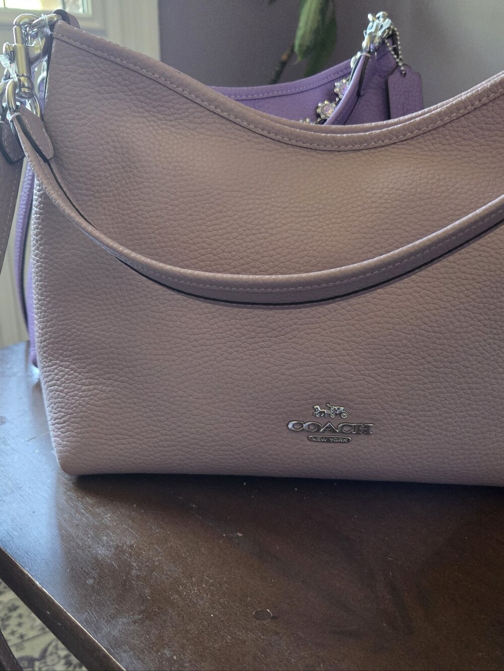 Coach Laurel Shoulder Bag In Lilac - Picture 8 of 10